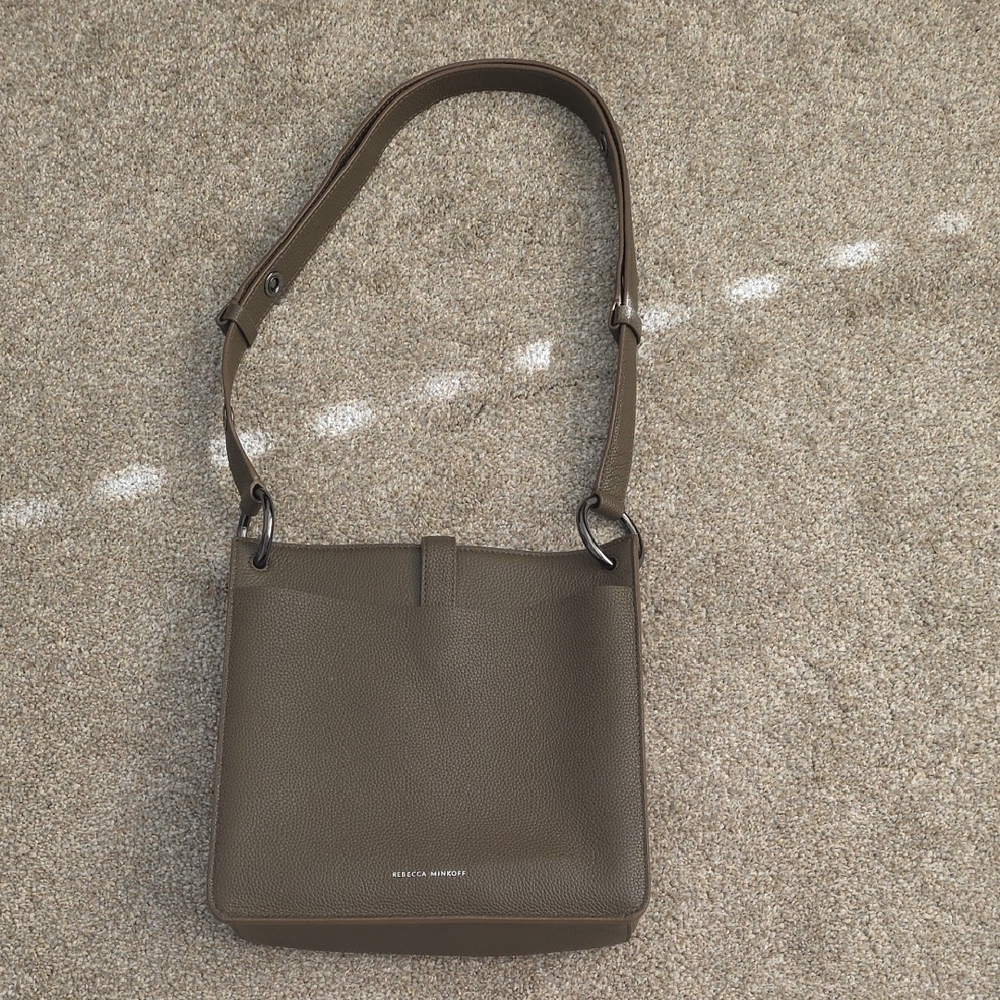 Rebecca Minkoff Taupe Leather Shoulder Bag